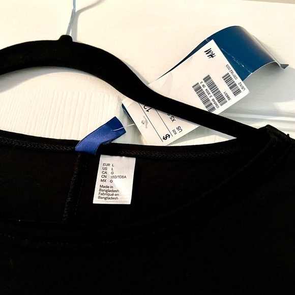 Men’s Black long sleeve tee. H&M size Large - Picture 3 of 5